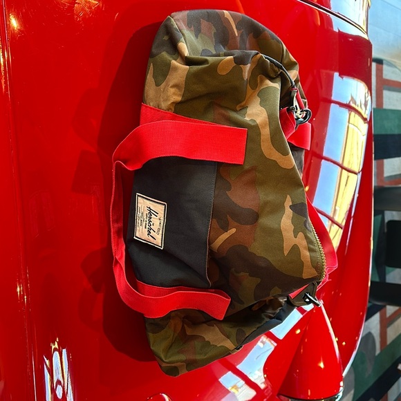 Herschel Supply Company Other - COPY - Like New Hershel Army Fatigue Green Blue Red Big Duffle w/ Detachable St…